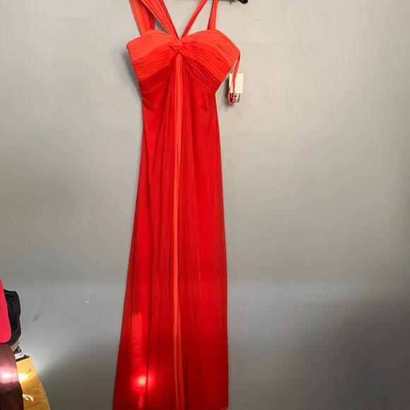 formal dresses in pakistan Sparkly Orange Sequins Mermaid V-neck Prom Dresses MP684